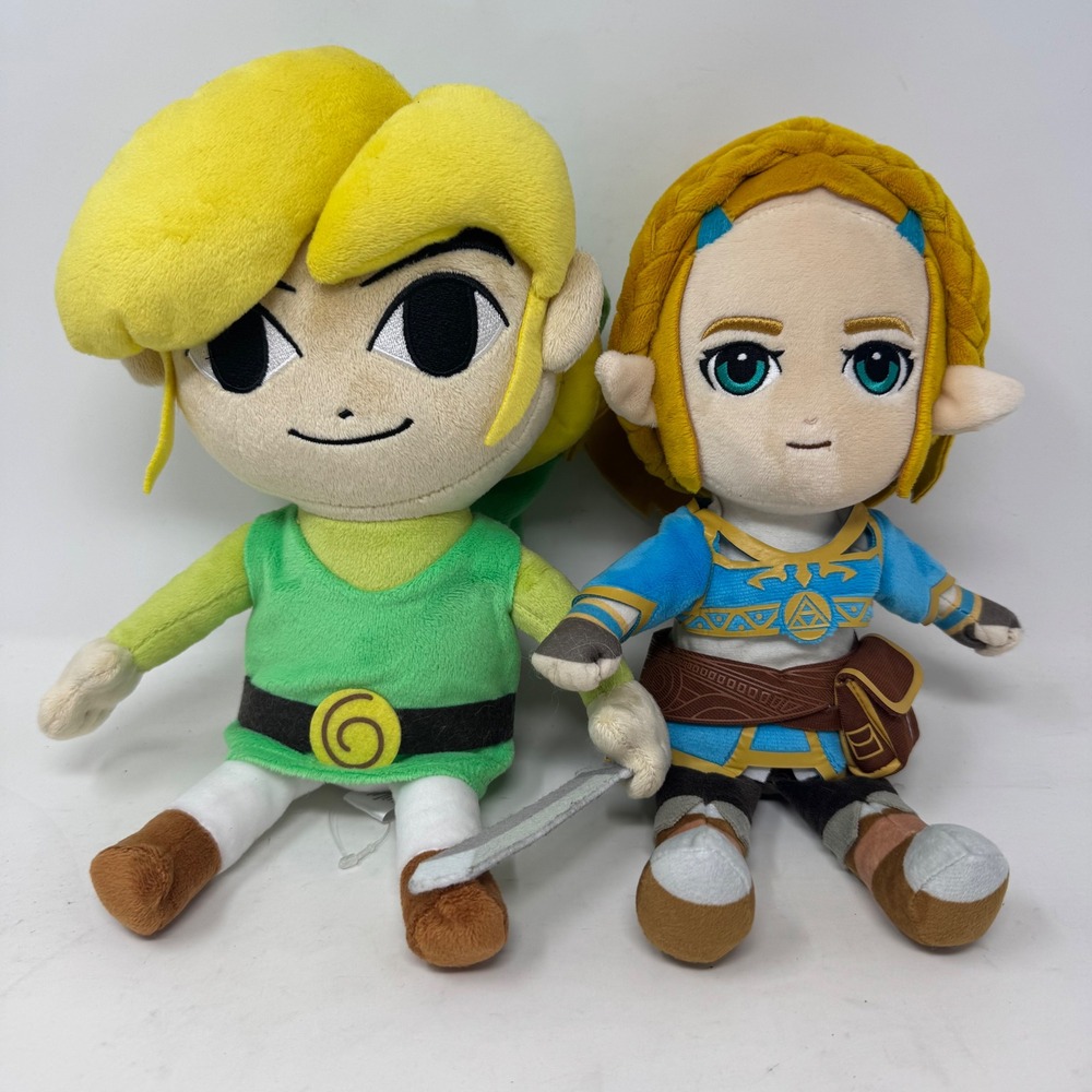 Nintendo Legend of Zelda Plush Set  Wind Waker‎ Link & Zelda Breath of the Wild